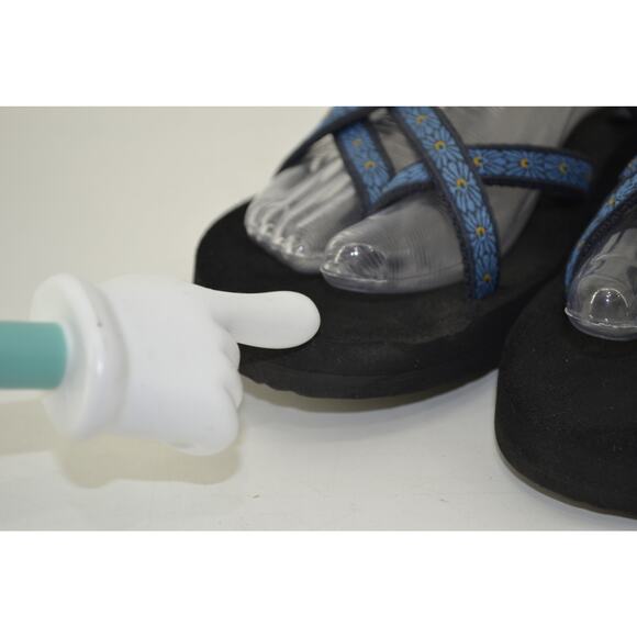 Teva Women's Olowahu flip-flop sandal Kaleidoscope Blissful Blue - Picture 6 of 16